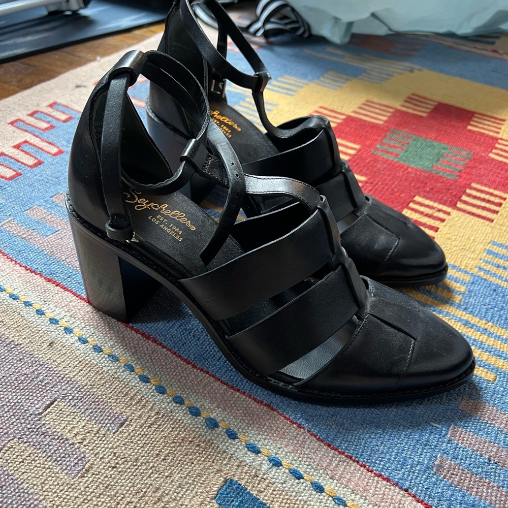 Seychelles Stay Ready Black Heels - Picture 6 of 6